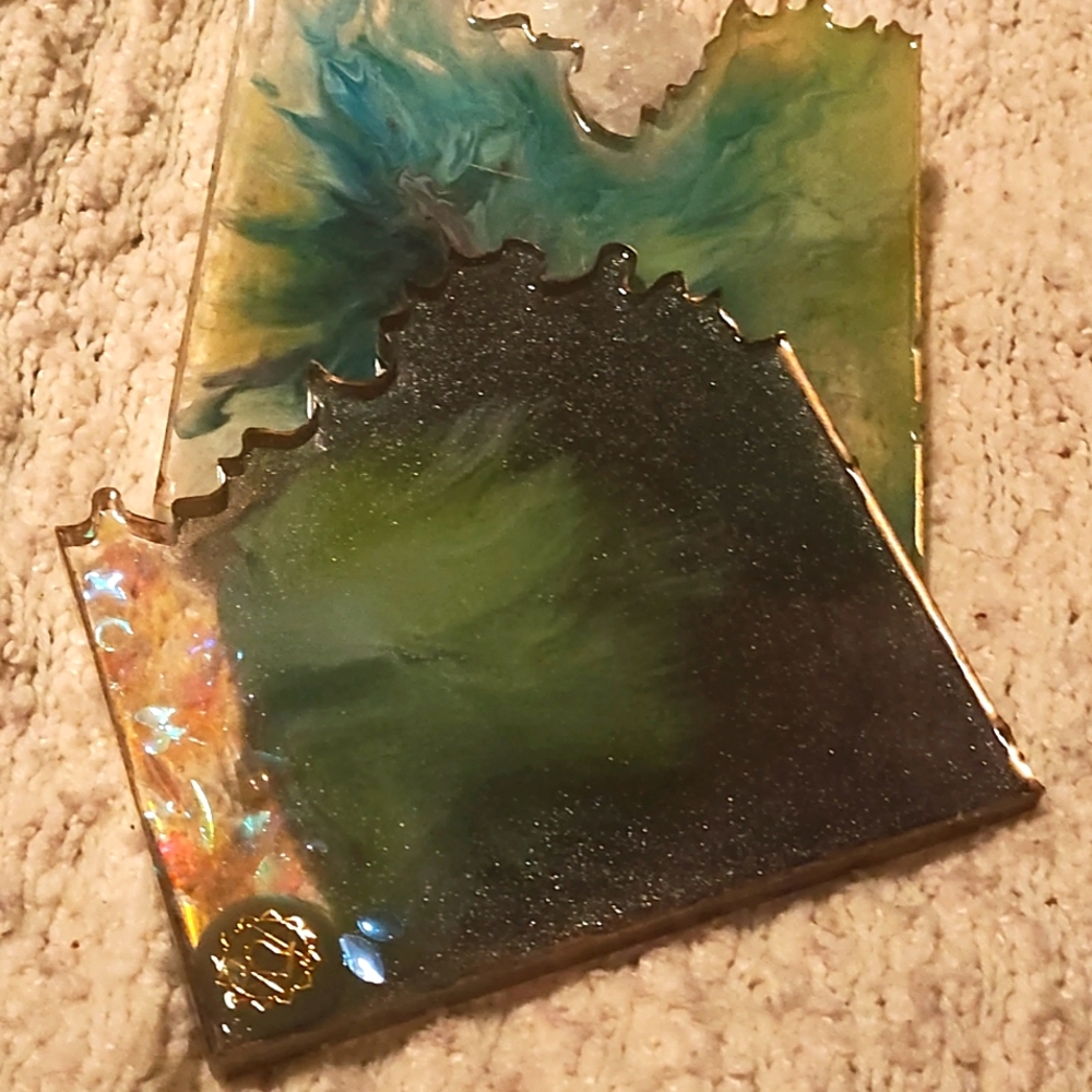 Handcrafted coaster set - Picture 1 of 7